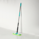 Швабра с отжимом Twist Доляна, насадка микрофибра букли 32×9 см, телескопическая ручка 95-120, цвет МИКС - Фото 1