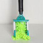 Швабра с отжимом Twist Доляна, насадка микрофибра букли 32×9 см, телескопическая ручка 95-120, цвет МИКС - Фото 3