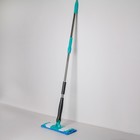 Швабра с отжимом Twist Доляна, насадка из микрофибры 32×9 см, телескопическая ручка 95-120, цвет синий - Фото 2