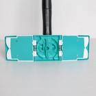 Швабра с отжимом Twist Доляна, насадка из микрофибры 32×9 см, телескопическая ручка 95-120, цвет синий - Фото 5