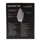 Утюг Polaris PIR 2468AK, Button+, 2400 Вт, керамическая подошва, голубой-белый - Фото 7