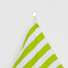 Полотенце "Этель" Зеленая полоска 35х65 ± 2 см на петельке, рогожка ,160 гр/м2 - Фото 2