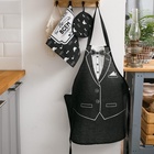 Фартук кухонный мужской Доляна «Джентльмен», 60×70 см, 100% хлопок, рогожка - Фото 9