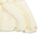 Шарф-манишка для девочки, размер 0,6-1,5 года, цвет молочный 104 - Фото 2
