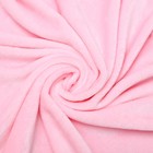 Плед детский однотонный, размер 100х118 см, цвет розовый, велсофт, пэ100 - Фото 2