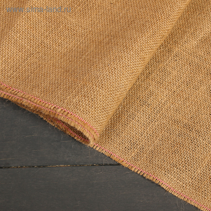 Джут натуральный, 5 × 1,06 м, плотность 360 г/м², плетение 69/44 - Фото 1