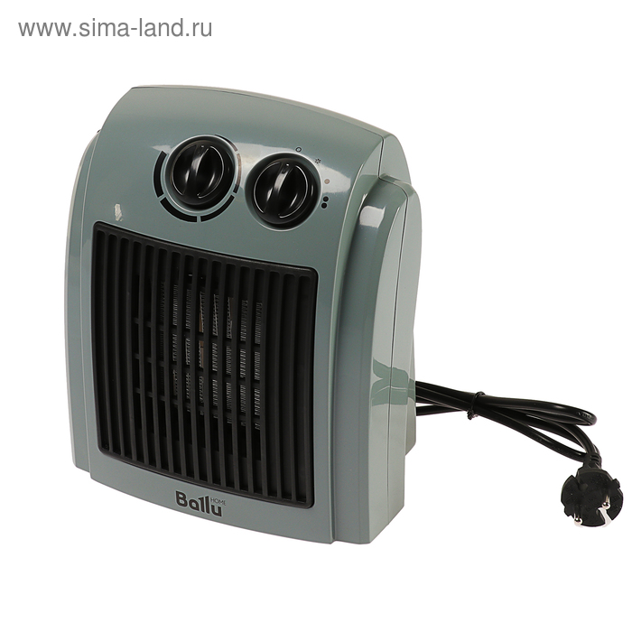 Тепловентилятор Ballu BFH/C-20N, 1500 Вт, защита от перегрева, серый - Фото 1