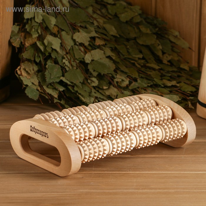 Массажер банный для спины «Добропаровъ» роликовый, комбинированный - Фото 1