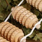 Массажёр - лента, зубчатый, деревянный, универсальный, 10 звеньев - Фото 2