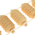 Массажёр - лента, зубчатый, деревянный, универсальный, 10 звеньев - Фото 4