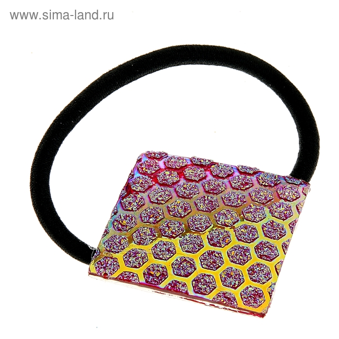 резинка для волос "Диско" ромб шарики микс - Фото 1