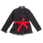 Жакет-кимоно с цветком для девочки, рост 80 см, цвет чёрный/красный - Фото 5