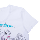 Комплект женский (футболка, бриджи) 634 цвет белый, р-р 58 - Фото 4