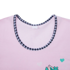 Пижама женская (футболка, шорты) 576 цвет розовый/клетка, р-р 46 - Фото 2