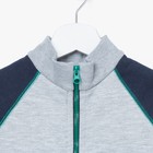 Куртка для девочки, рост 98 см, цвет серый/синий/зелёный Кр-181 - Фото 2