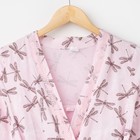 Комплект для беременных и кормящих (сорочка, халат) цвет розовый, принт МИКС, размер 44 - Фото 2