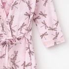 Комплект для беременных и кормящих (сорочка, халат) цвет розовый, принт МИКС, размер 44 - Фото 3