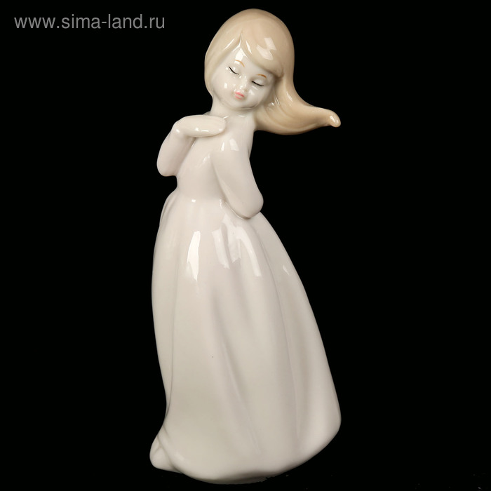 Сувенир керамика "Девочка воображуля" 13,5х6х5,7 см - Фото 1