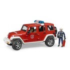 Внедорожник Jeep Wrangler Unlimited Rubicon Пожарная с фигуркой - фото 50922264