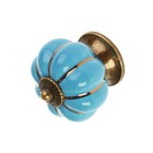 Ручка-кнопка Ceramics 001, керамическая, синяя - Фото 2