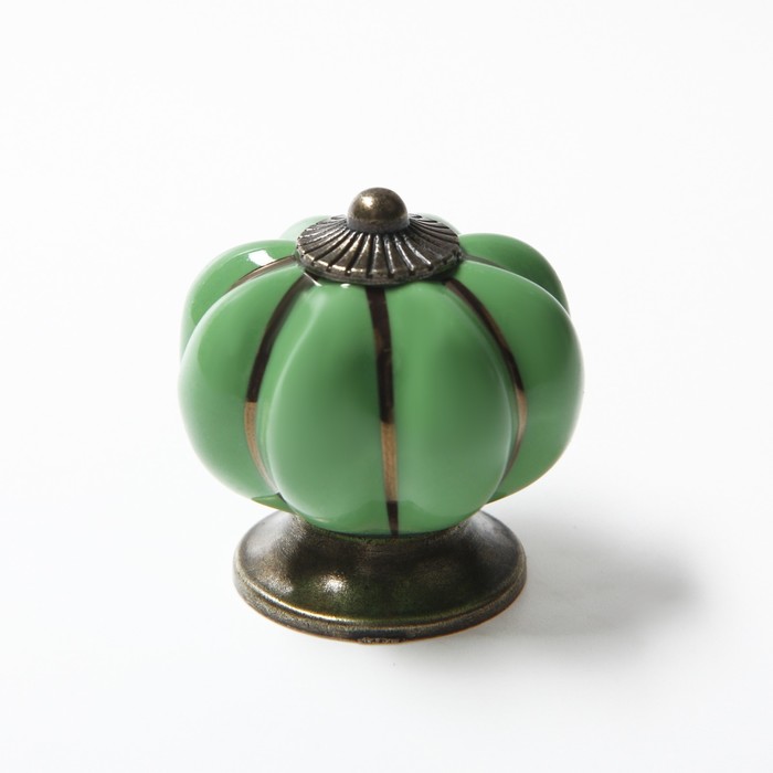 Ручка-кнопка Ceramics 001, керамическая, фисташковая - Фото 1