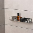 Полка для ванной настенная, 40×12×4 см, нержавеющая сталь - фото 8625538