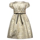 Платье нарядное для девочки, рост 122 см, цвет золотой - Фото 3