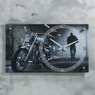 Часы настенные "Мотоцикл в ночи", бесшумные, 35 х 60 см - Фото 4