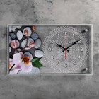 Часы-картина настенные, серия: Цветы, "Спа", плавный ход, 35 х 60 см - фото 318038761