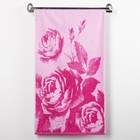 Полотенце махровое Rose bouguet ПЛ-2602-3133, 50х90 см, цв. 10000, розовый, 420 г/м, 100% хл   30147 - Фото 1