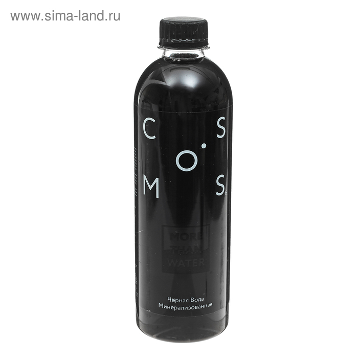 Природная чёрная минеральная вода "COSMOS", 0.5 л - Фото 1