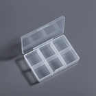 Органайзер для хранения мелочей, 6 ячеек, 9×6×2 см, прозрачный - Фото 4