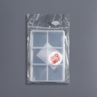 Органайзер для хранения мелочей, 6 ячеек, 9×6×2 см, прозрачный - Фото 5