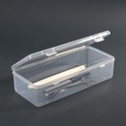 Органайзер для хранения, с крышкой, 24,5 × 11 см, цвет прозрачный - Фото 1