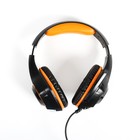 Наушники Crown CMGH-101T, игровые, полноразмерные, микрофон, 3.5 мм, 2.1 м, черно-оранжевые - Фото 4