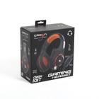 Наушники Crown CMGH-101T, игровые, полноразмерные, микрофон, 3.5 мм, 2.1 м, черно-оранжевые - Фото 7