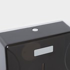 Диспенсер бумажных полотенец в листах, пластиковый, 27×20×10 см, серый - Фото 2