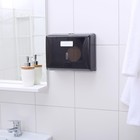 Диспенсер бумажных полотенец в листах, пластиковый, 27×20×10 см, серый - Фото 8