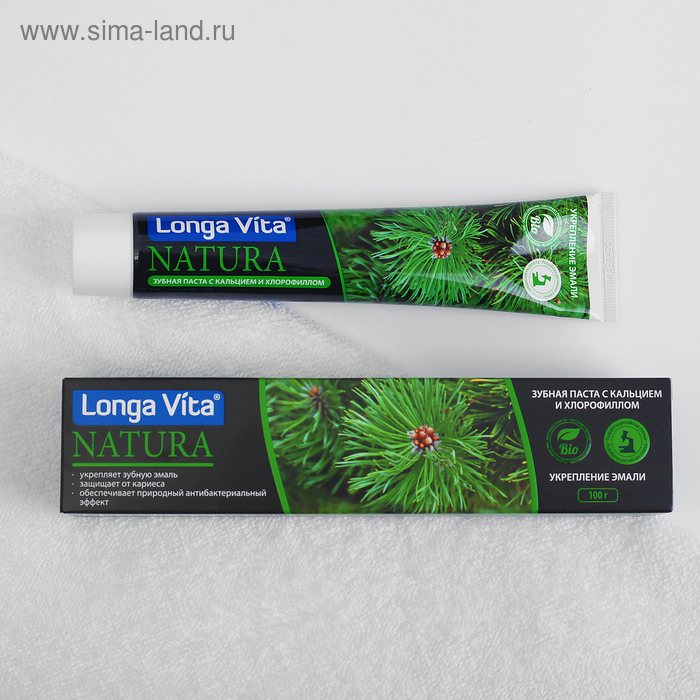 Зубная паста Longa Vita лечебно-профилактическая, с хлорофиллом, 100 мл - Фото 1
