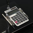 Набор настольный 6в1 с калькулятором, 16х36 см, черный - Фото 11