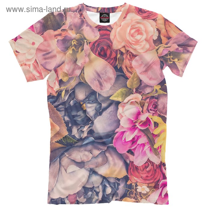 Футболка мужская Vintage Flower, размер XXL - Фото 1