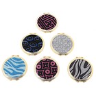 Зеркало складное, круглое, без увеличения, двустороннее, d=7см, цвета МИКС - Фото 1