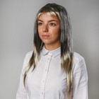 Карнавальный парик "Мелирование", чёрные волосы, 120 г - Фото 1