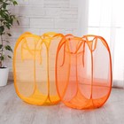 Корзина для игрушек с ручками (сетка), цвета МИКС - Фото 5