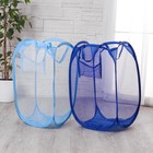 Корзина для игрушек с ручками (сетка), цвета МИКС - Фото 6