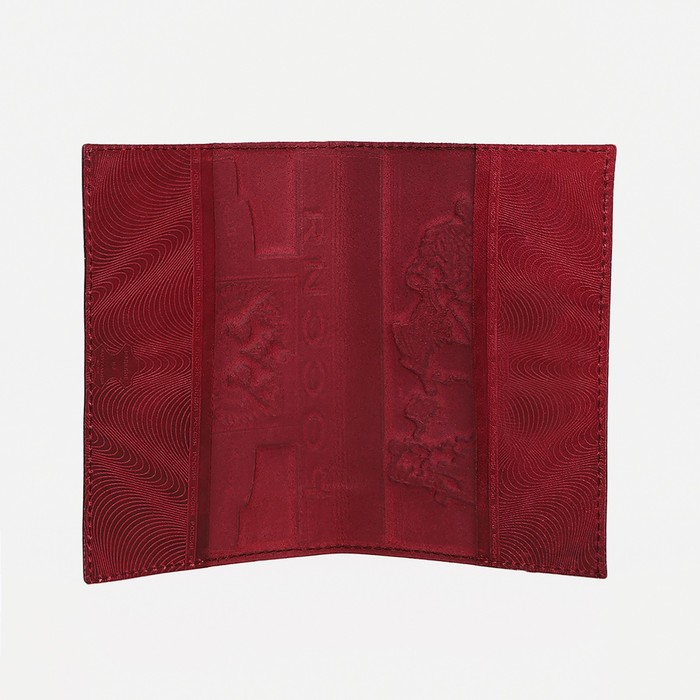 Обложка для паспорта, цвет бордовый - фото 1908351944