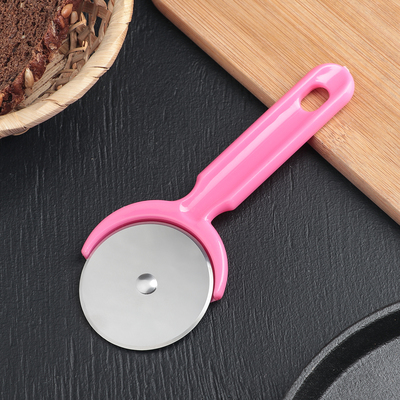 Нож для пиццы и теста Доляна «Наклон», 16.5 см, цвет МИКС