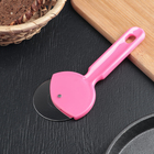 Нож для пиццы и теста Доляна «Наклон», 16.5 см, цвет МИКС - Фото 2