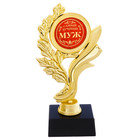 Кубок «Самый лучший муж», наградная фигура, золото, 17,3 х 6,4 см, пластик - фото 319782896