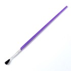 Набор кистей нейлон, 3 штуки, плоские, с пластиковыми, цветными ручками - Фото 3